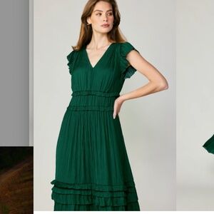 Current Air Sereia Pleated Midi Dress